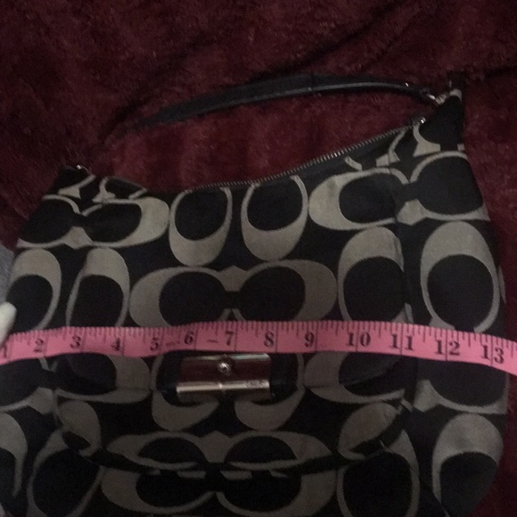 Gray and Black Coach hobo bag - Picture 9 of 11